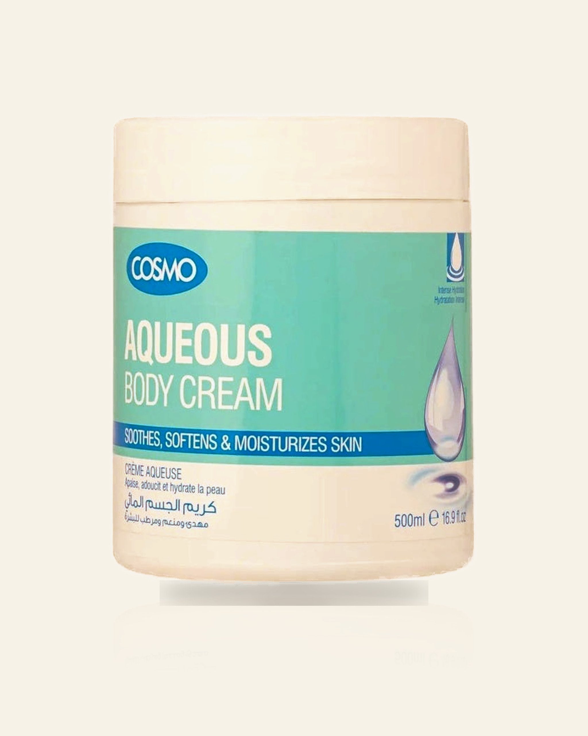 Aqueous Bodycrème – Intens Hydraterend & Verzachtend (500ml)