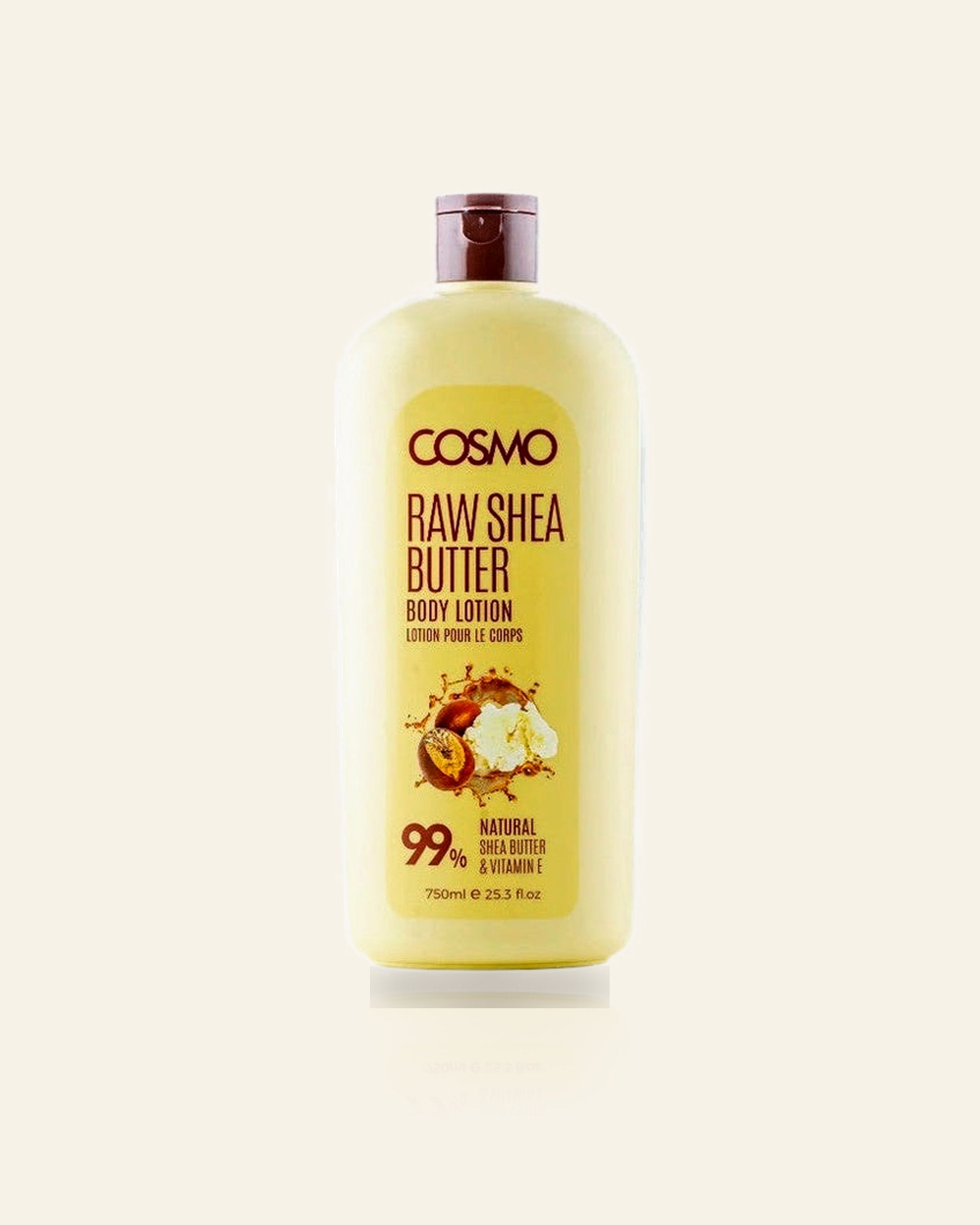 Shea Butter Bodylotion – 99% Natuurlijk & Intens Voedend 750ML