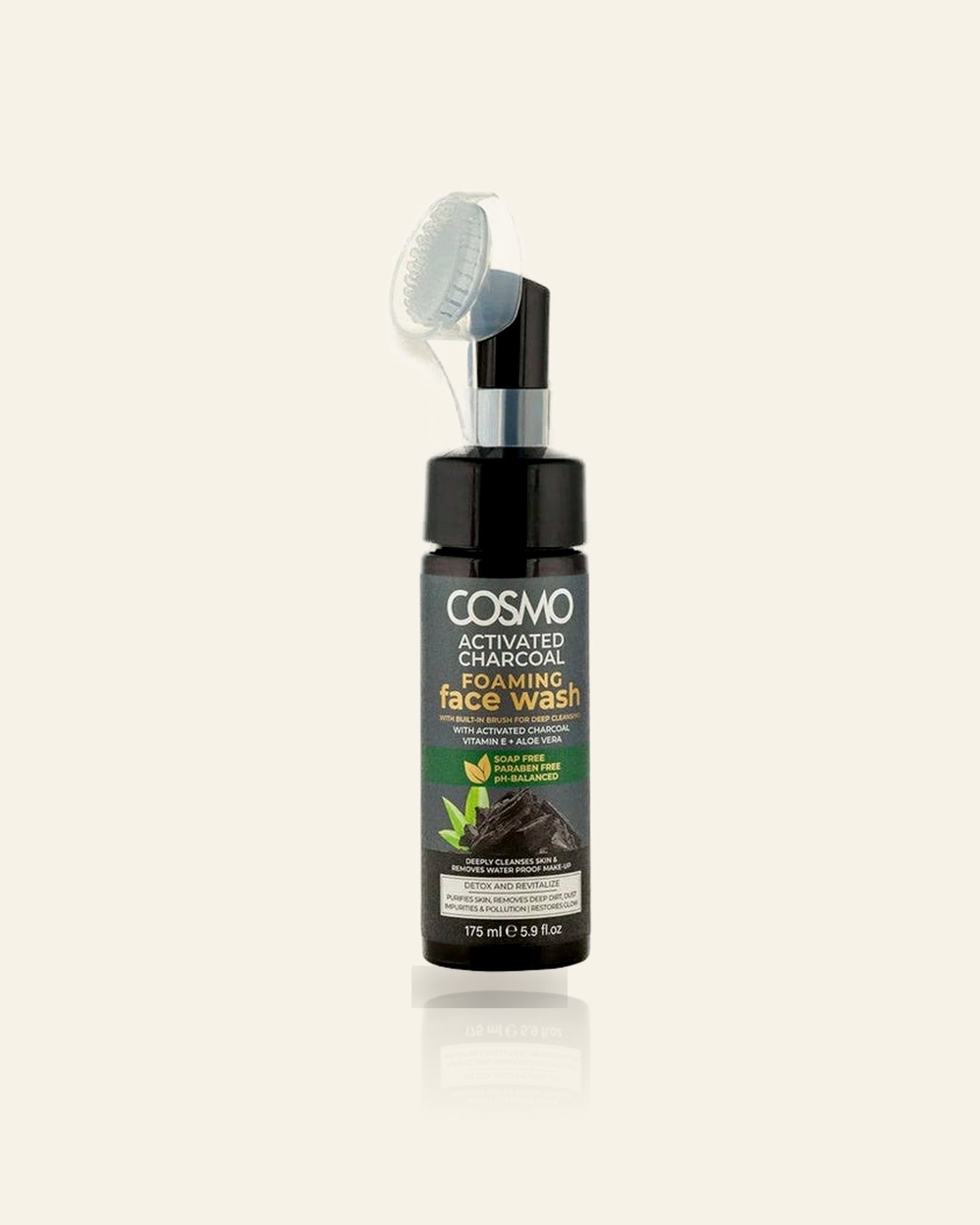 Geactiveerde Houtskool Schuimende Gezichtsreiniger – Diep Reinigend & Exfoliërend (175ml)