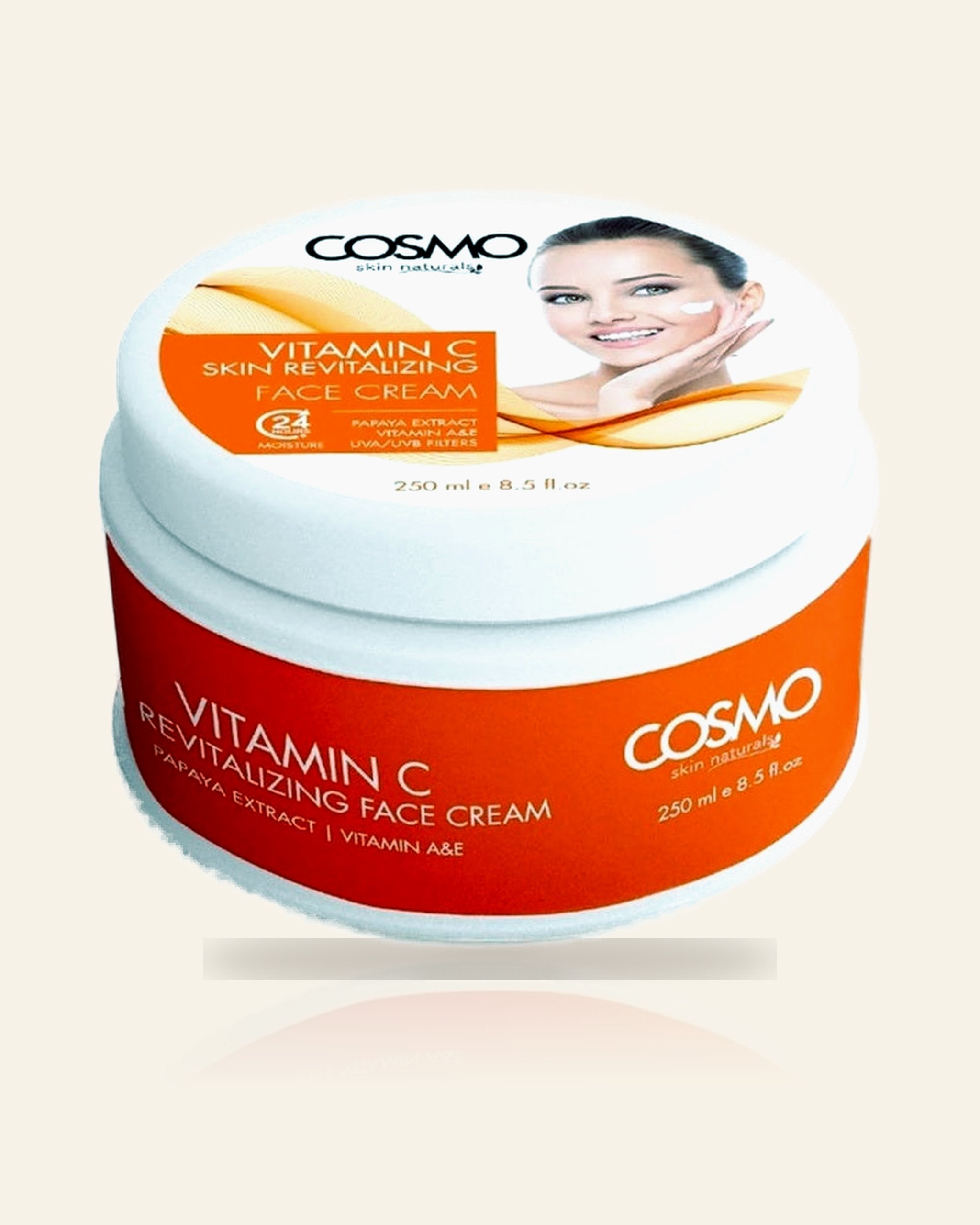 Vitamine C Huidvernieuwende Gezichtscrème – Hydrateert & Verheldert – 250 ML