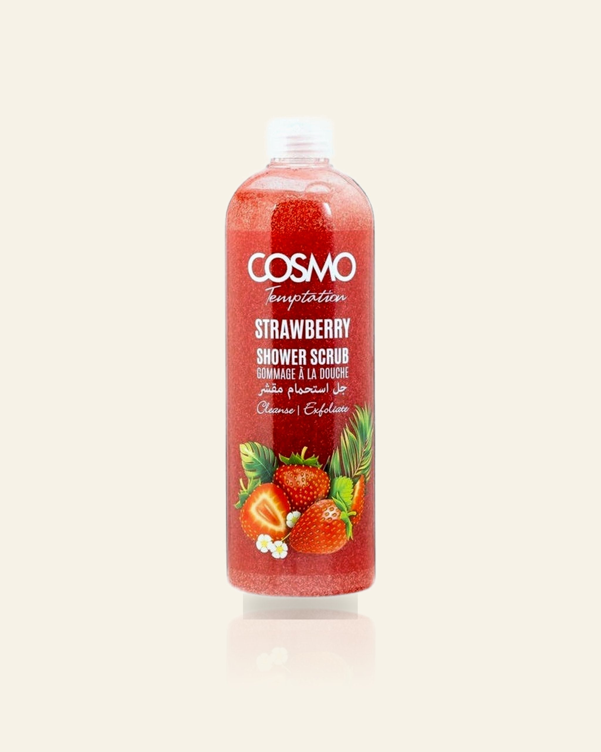 TEMPTATION Aardbei Douche Scrub – 1000ML I Exfoliërend & Hydraterend