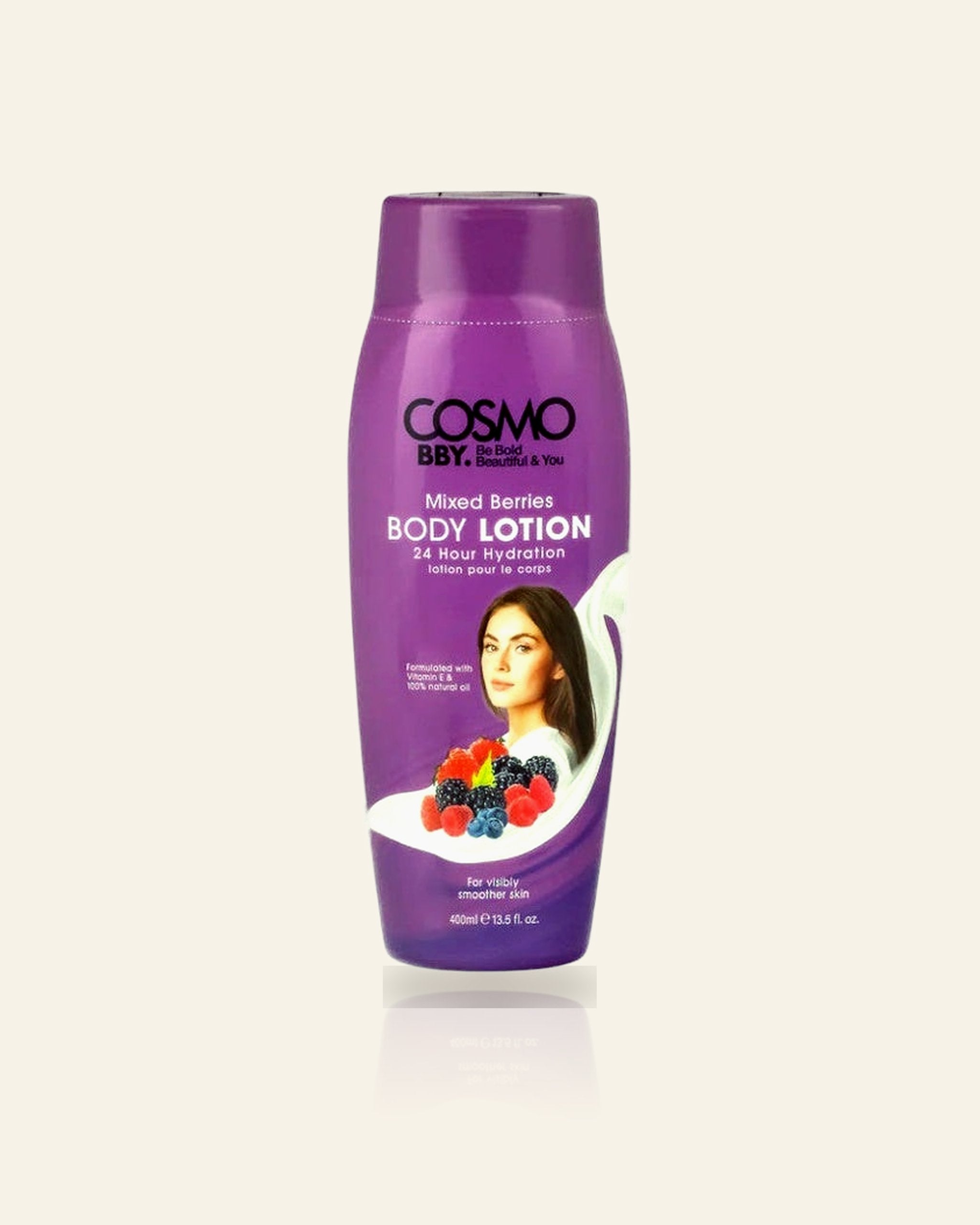 BBY Mixed Berries Body Lotion 400ML – Hydraterende & Voedende Lichaamsverzorging met Vitamine E