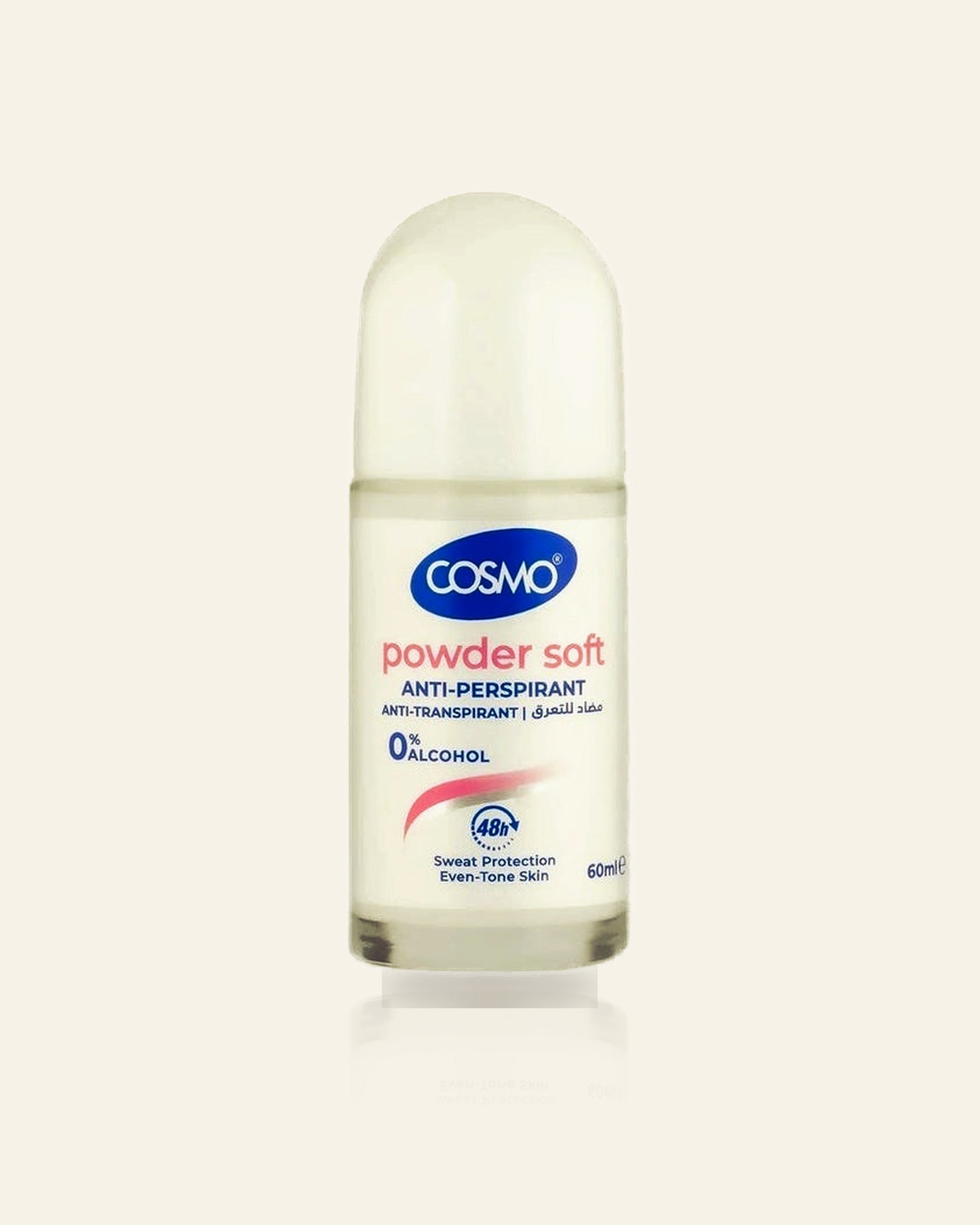 Anti-Transpirant Roll-On 60ML – Powder Soft Zonder Alcohol