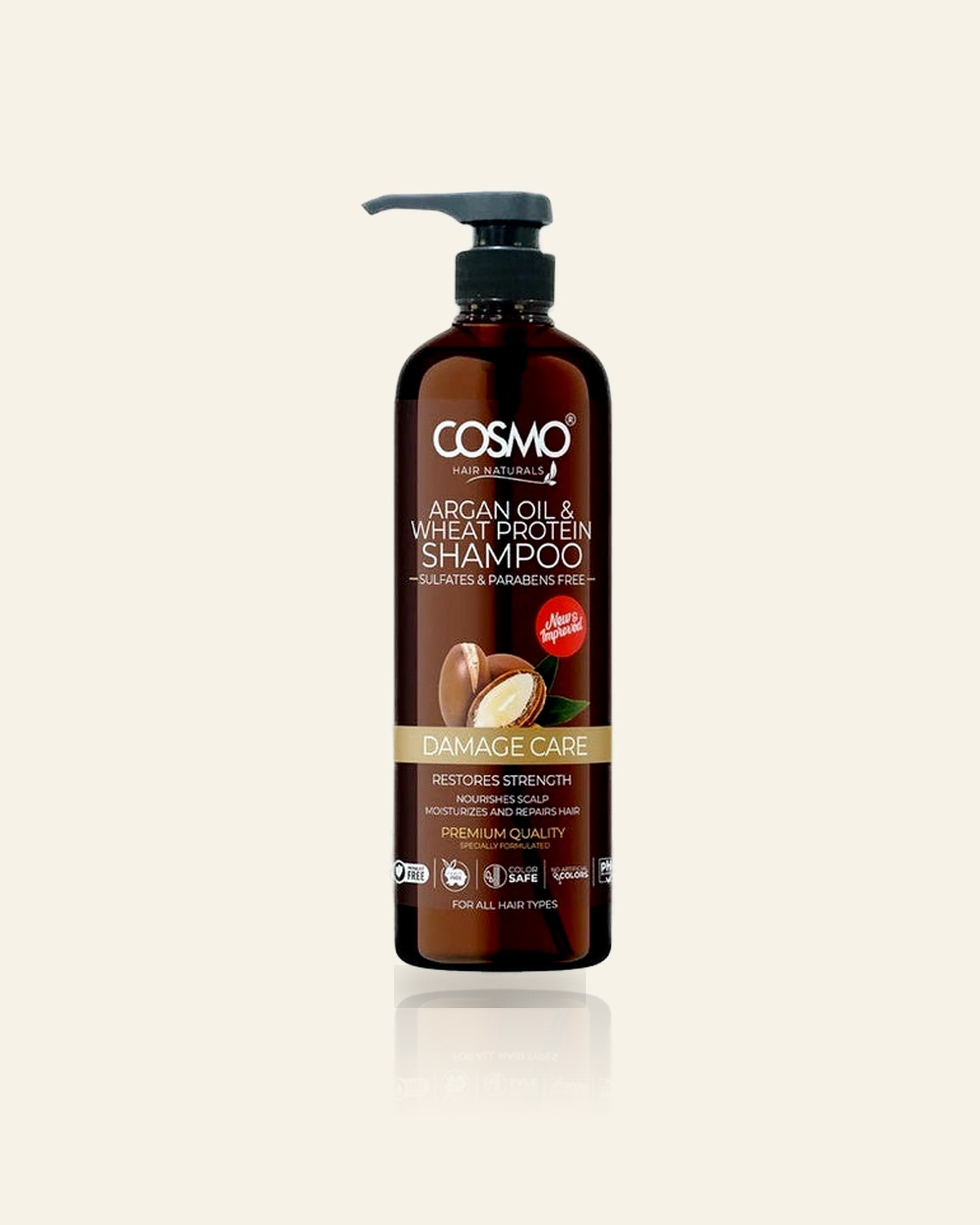 Arganolie & Tarweproteïne Shampoo – Versterkend & Herstellend