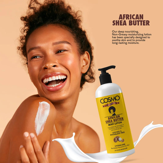 Afrikaanse Shea Butter Bodylotion 1000ML – Intens Voedende en Hydraterende Lichaamsverzorging