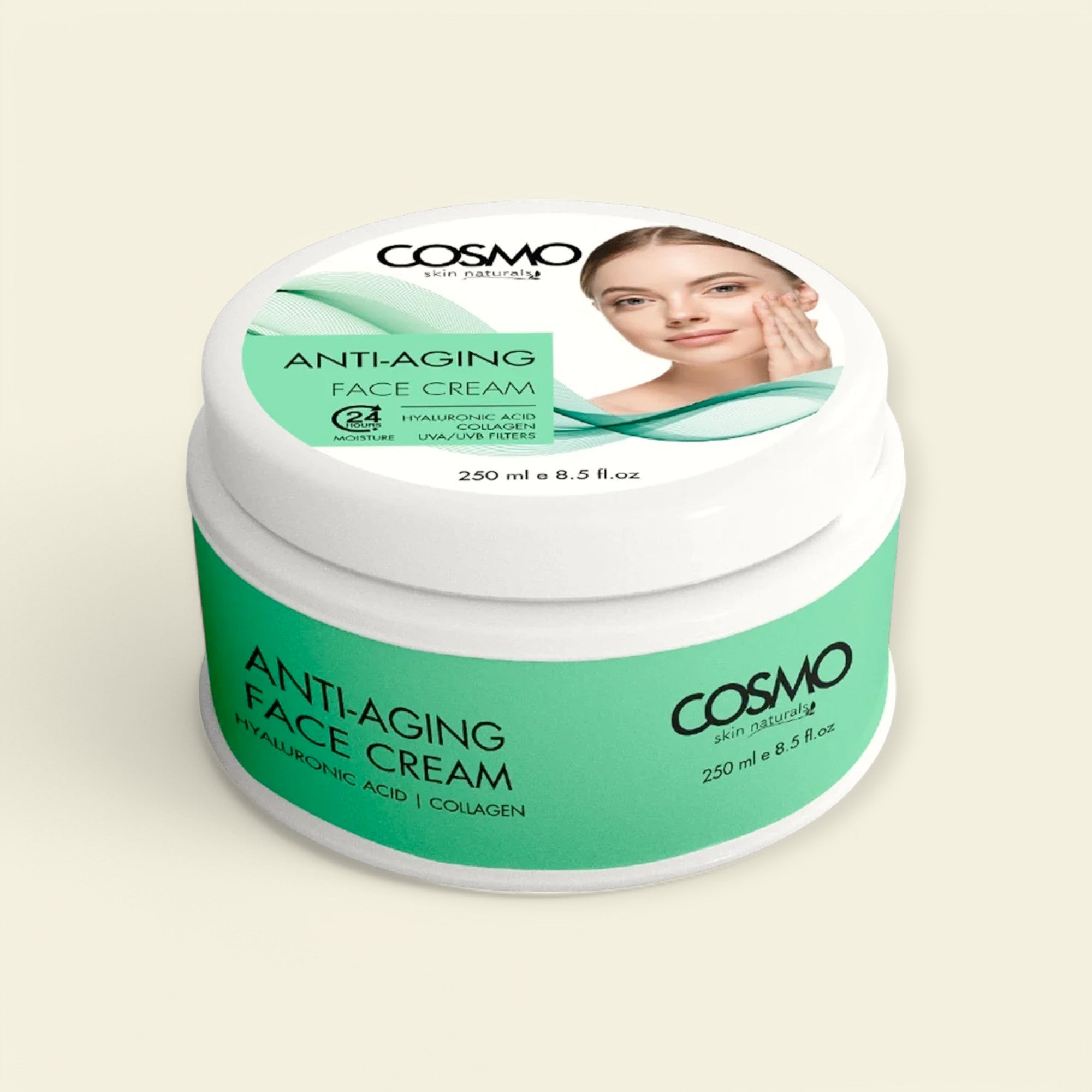 Anti-Aging Gezichtscrème – Intensief Herstellend & Hydraterend (250ml)