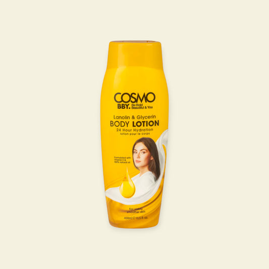 BBY Lanoline & Glycerine Body Lotion – Hydraterend & Verzachtend – 400ML