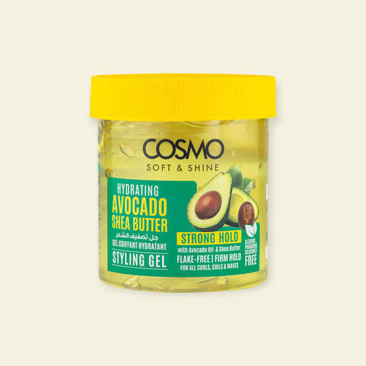 STYLING GEL 450G AVOCADO & SHEA BUTTER (SOFT & SHINE) (COSMO SERIES)