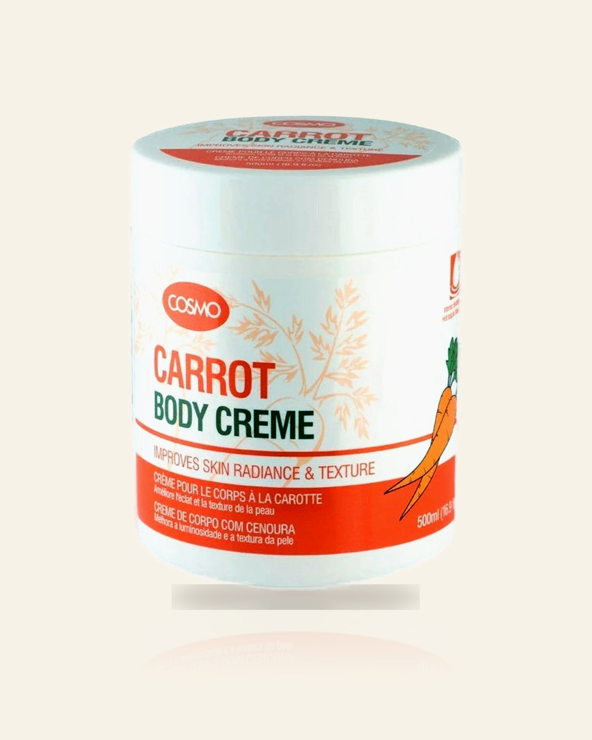 Wortel Bodycrème – Hydraterend & Stralend (300ml)