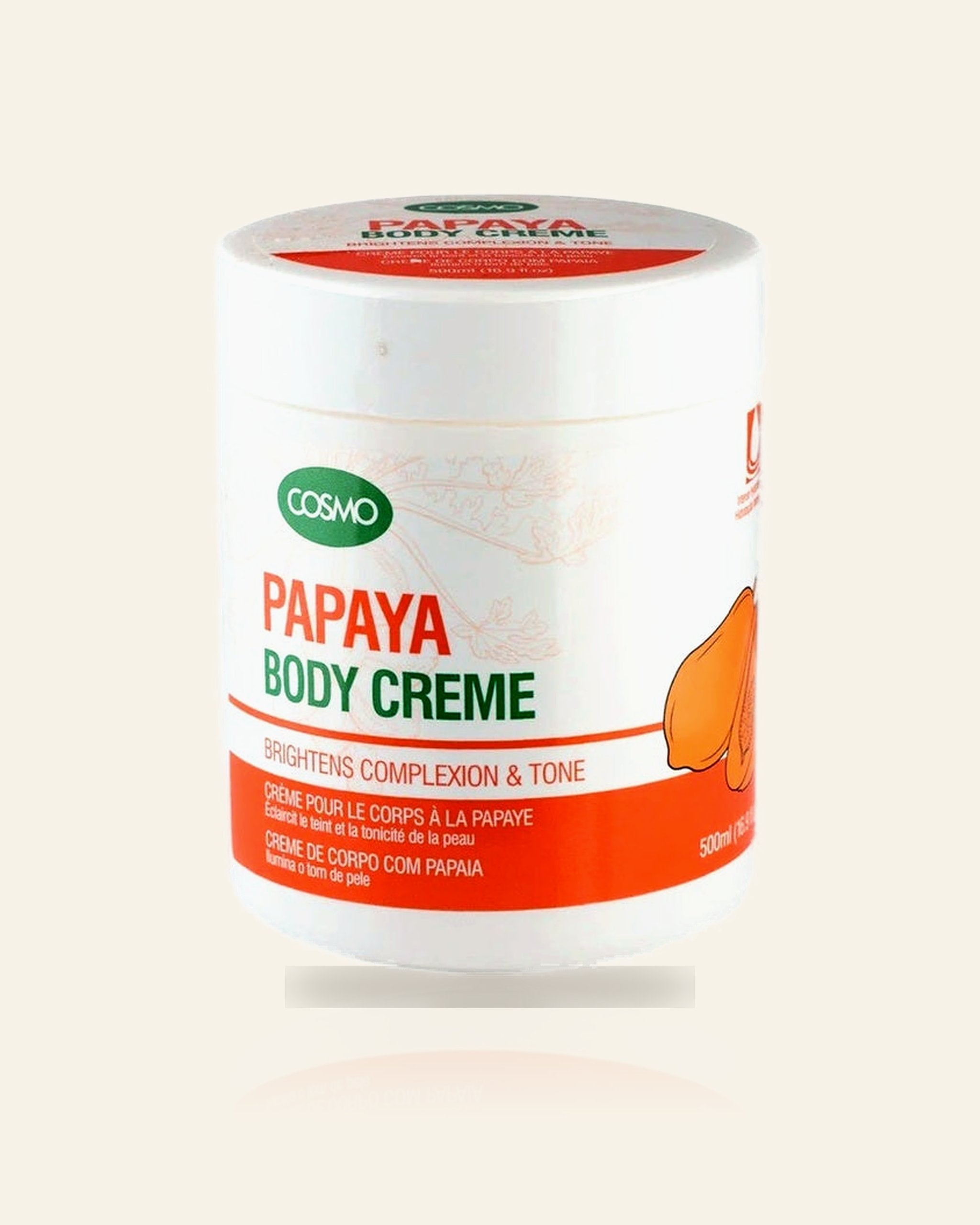 Papaja Bodycrème – Hydraterend & Verhelderend (300ml)