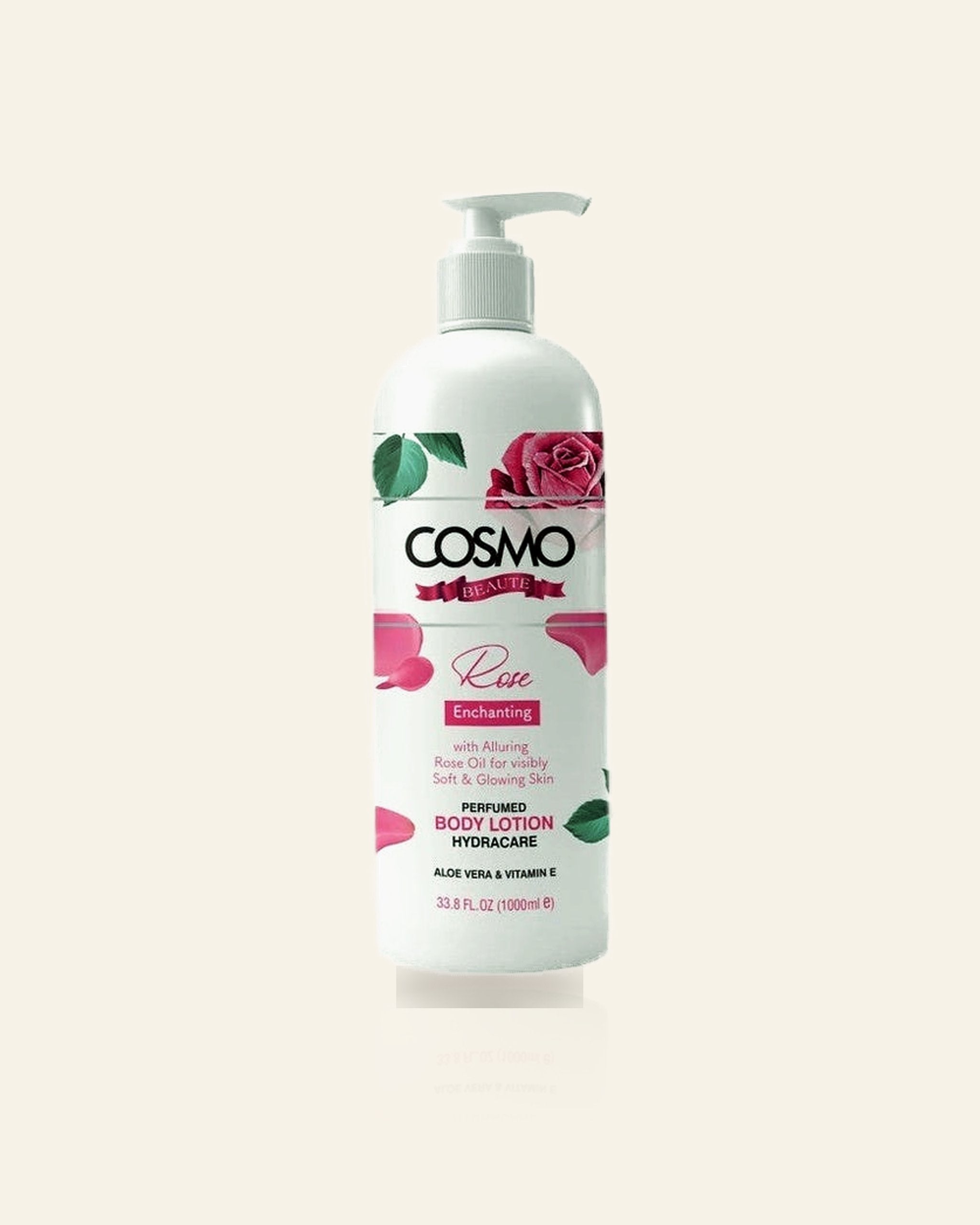 COSMO Beauté Rozen Bodylotion – Hydraterend & Luxe Geur (1000ml)