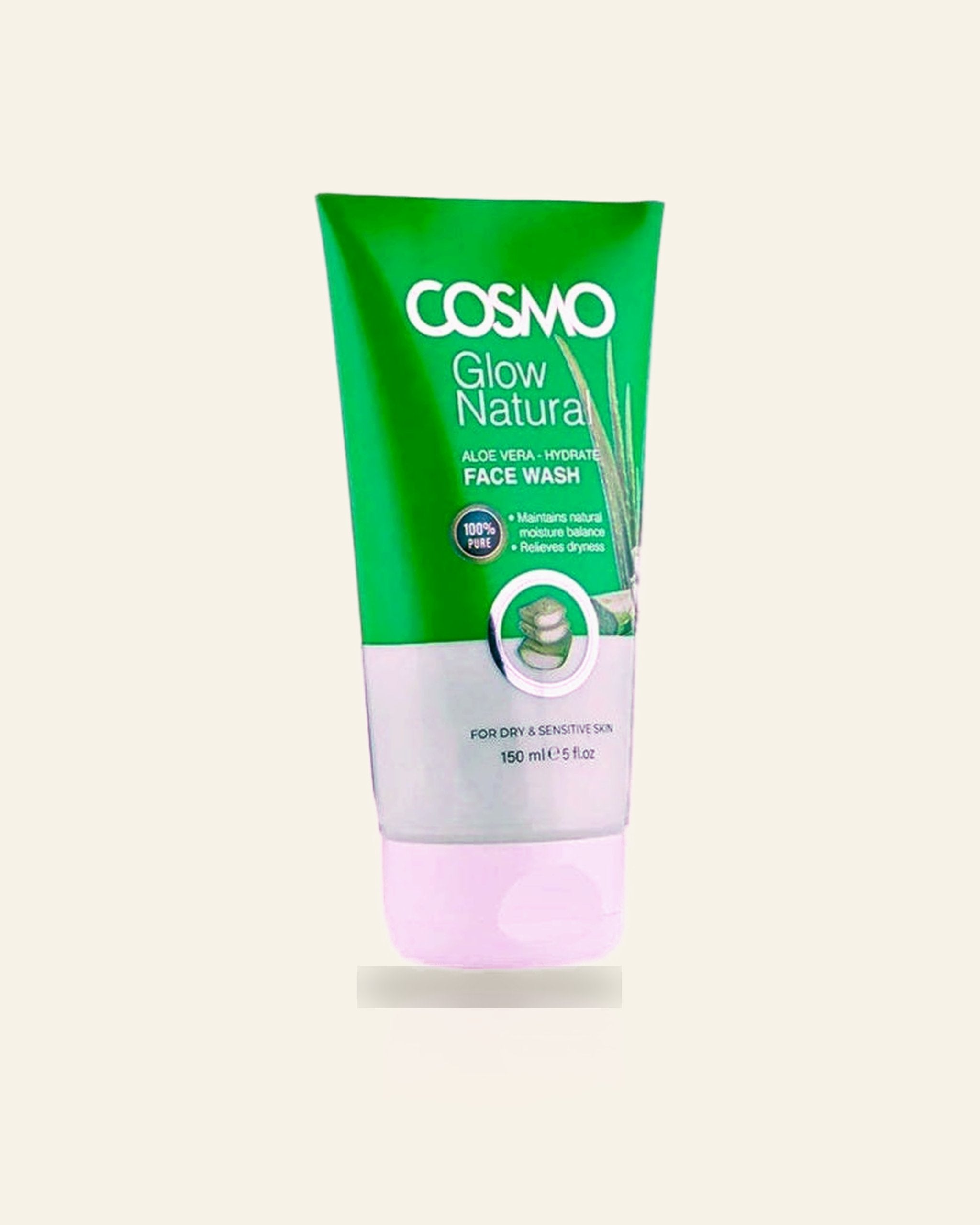 Aloe Vera Glow Natural Gezichtsreiniger – Hydraterend & Kalmerend (150ml)