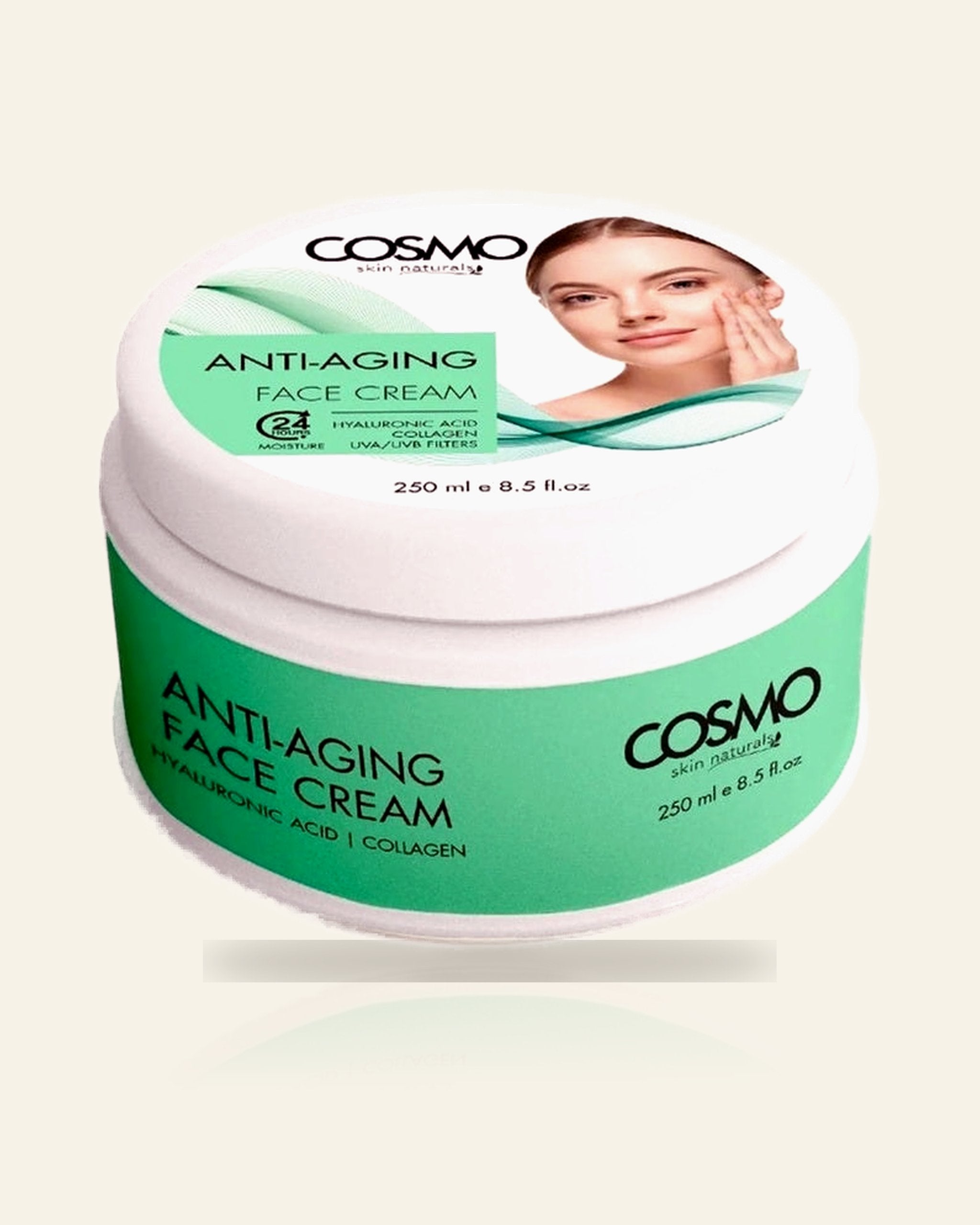 Anti-Aging Gezichtscrème – Intensief Herstellend & Hydraterend (250ml)