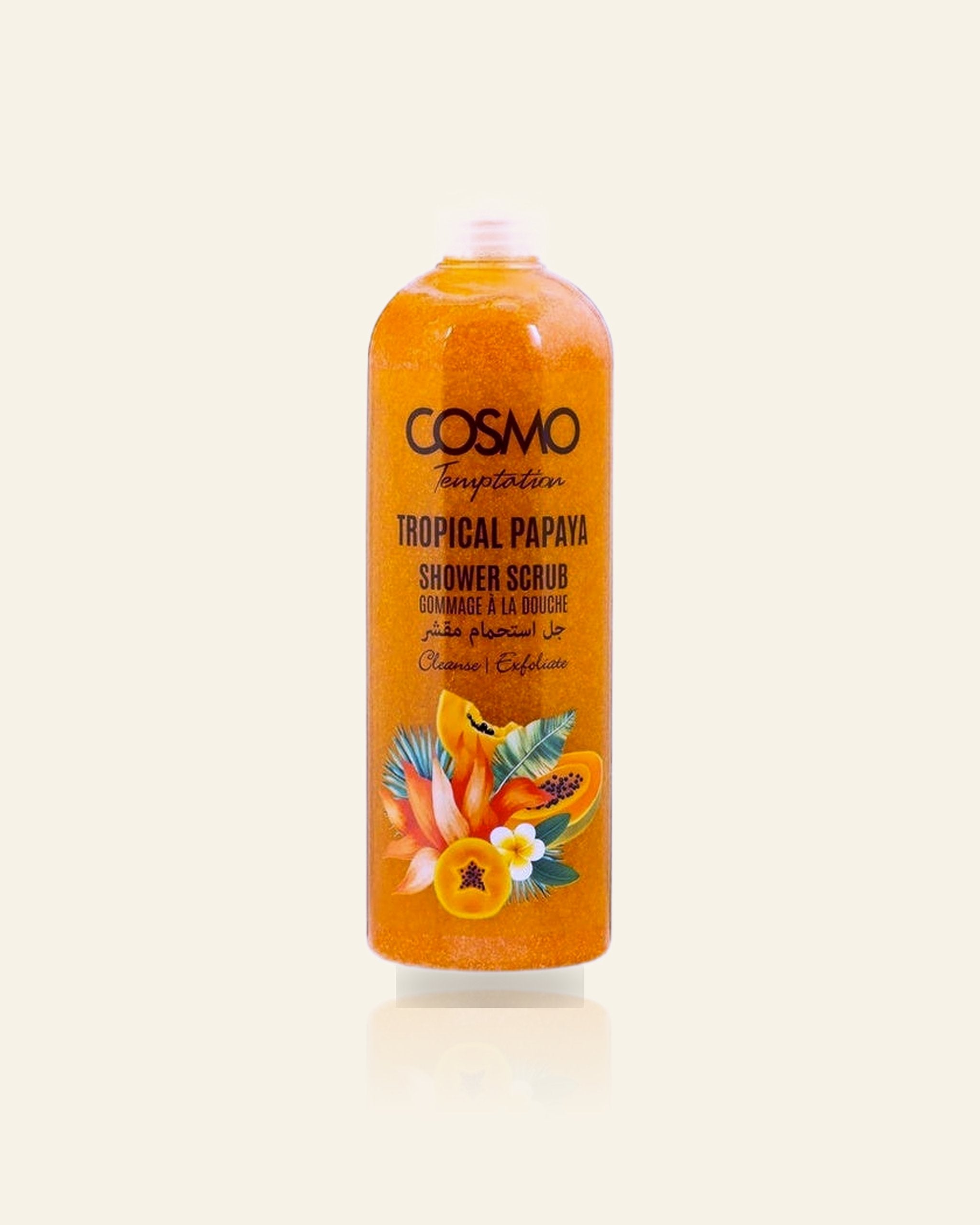 TEMPTATION Papaya Douche Scrub – Exfoliërend & Hydraterend (1000ml)