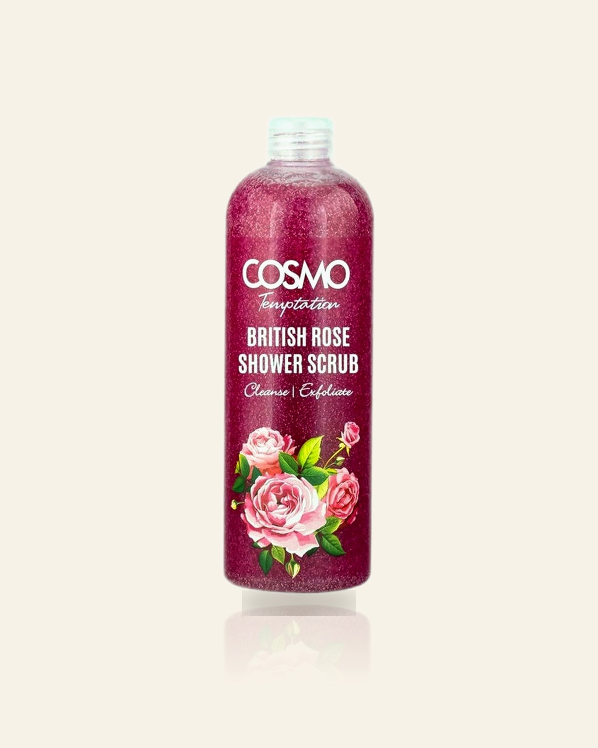 Temptation British Rose Douche Scrub – 1000ml I Exfoliërend & Voedend