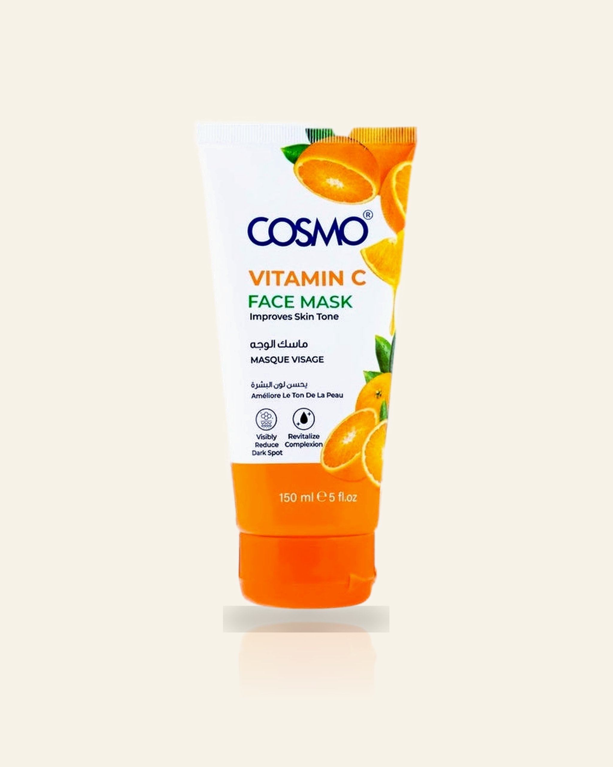 Vitamine C Gezichtsmasker 150ML – Verhelderende en Hydraterende Huidverzorging