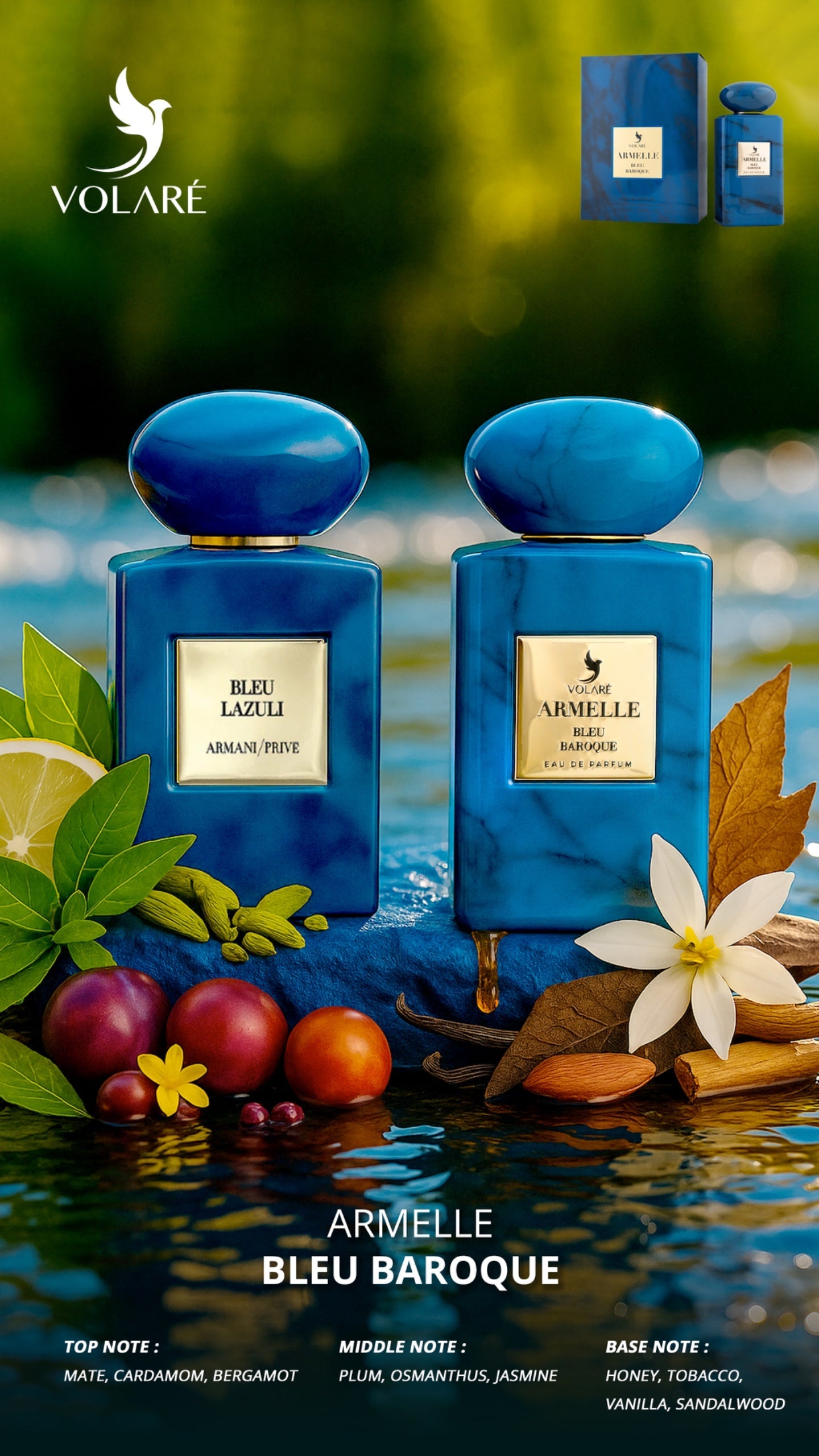 Volare Armelle, Bleu Baroque