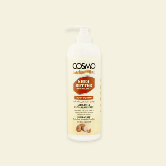 COSMO Beauté Shea Butter Body Lotion – Intens Voedend & Hydraterend (1000ml)