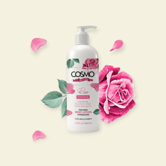 COSMO Beauté Rozen Bodylotion – Hydraterend & Luxe Geur (1000ml)
