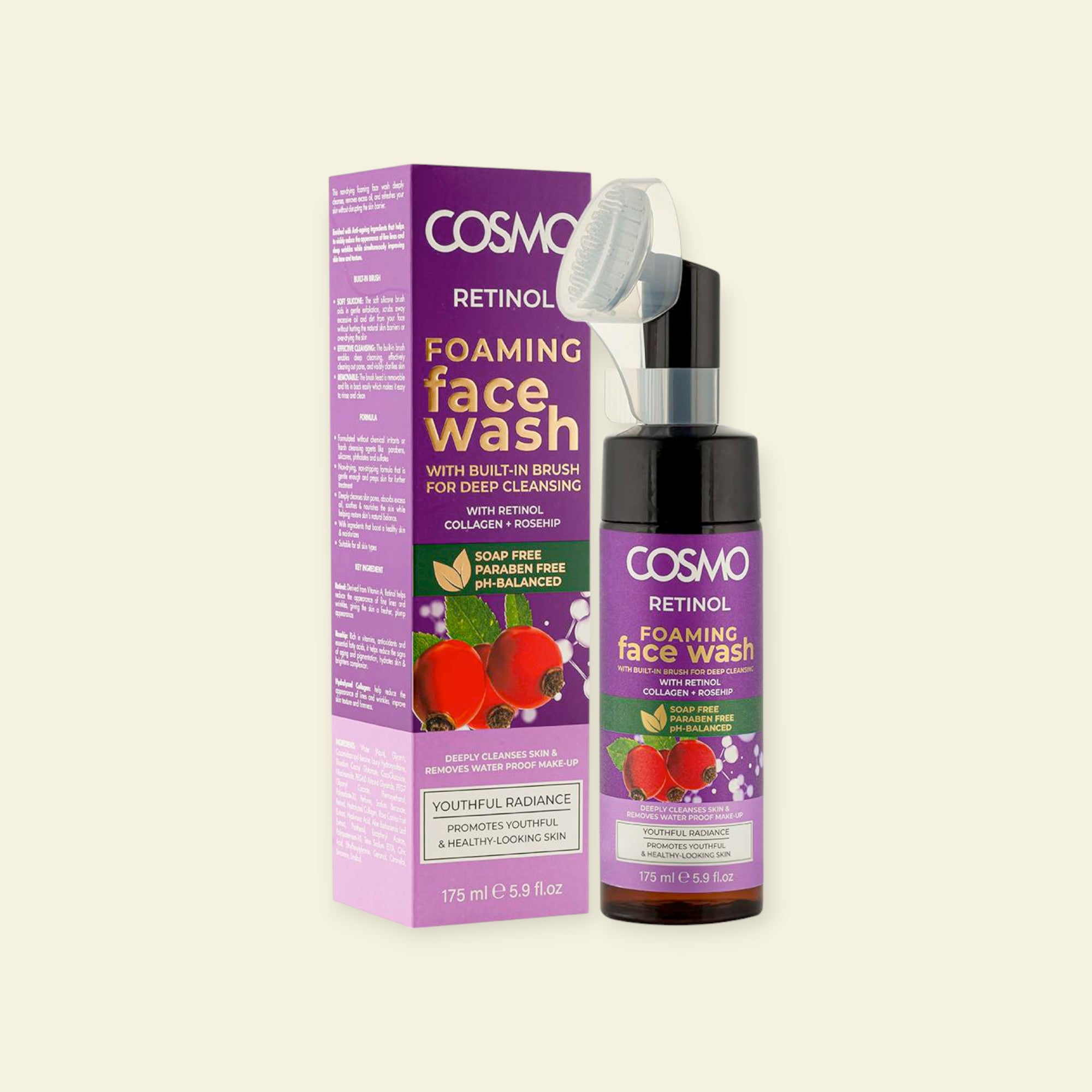 Retinol Schuimende Gezichtsreiniger – Anti-Aging & Reinigend (175ml)