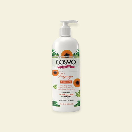 COSMO Beauté Papaya Body Lotion – Verhelderend & Hydraterend (1000ml)